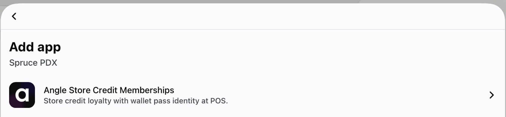 Select Angle Store Credit Memberships